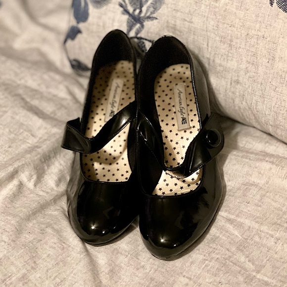 American Eagle Black Dress Shoes Women’s 7W - Picture 1 of 5